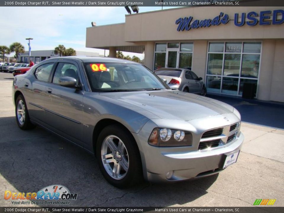 2006 Dodge Charger R/T Silver Steel Metallic / Dark Slate Gray/Light Graystone Photo #3