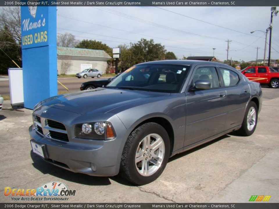 2006 Dodge Charger R/T Silver Steel Metallic / Dark Slate Gray/Light Graystone Photo #5