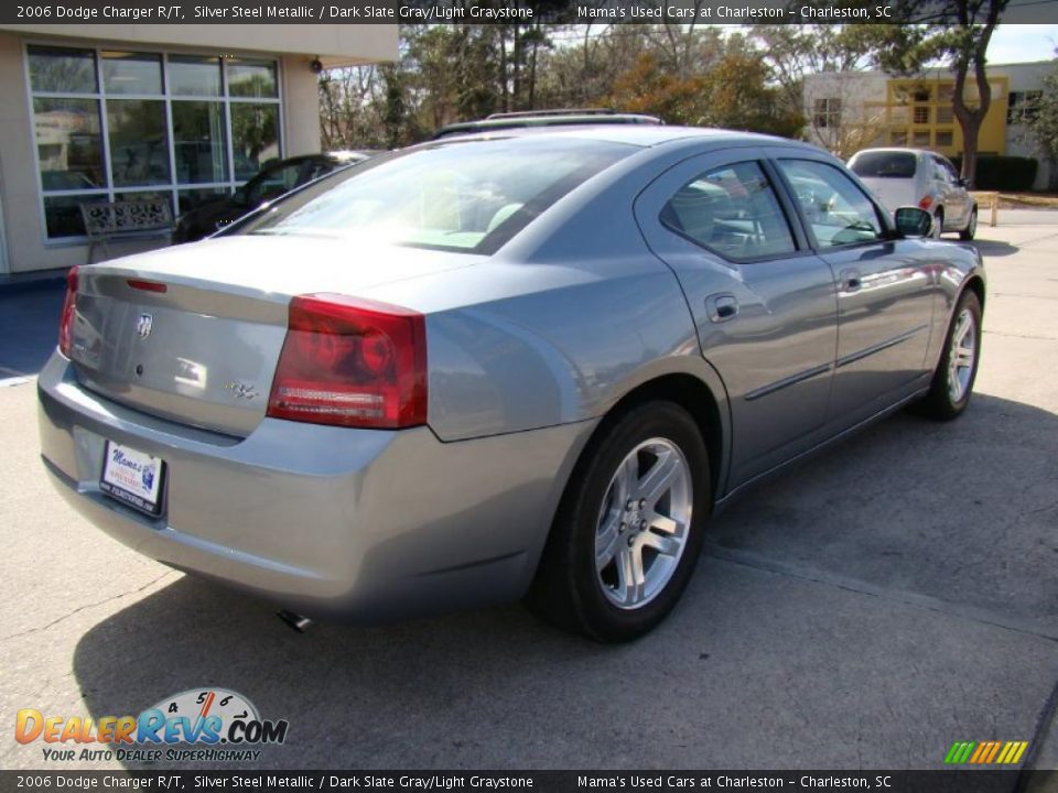 2006 Dodge Charger R/T Silver Steel Metallic / Dark Slate Gray/Light Graystone Photo #9