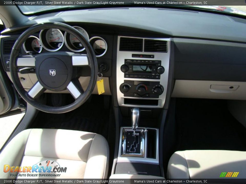2006 Dodge Charger R/T Silver Steel Metallic / Dark Slate Gray/Light Graystone Photo #18