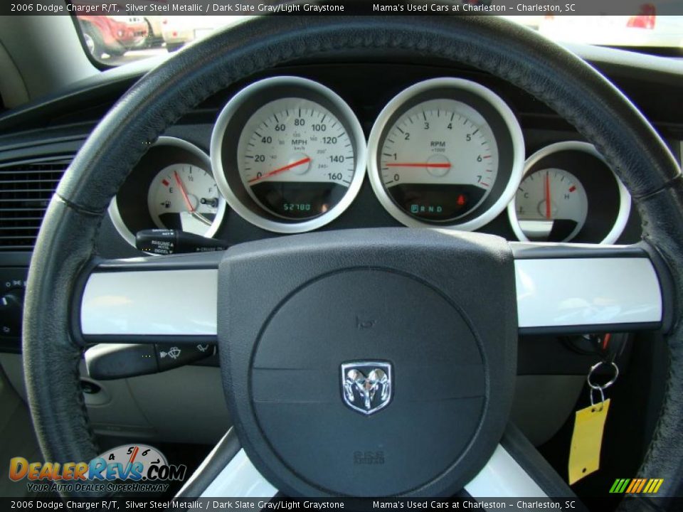 2006 Dodge Charger R/T Silver Steel Metallic / Dark Slate Gray/Light Graystone Photo #25