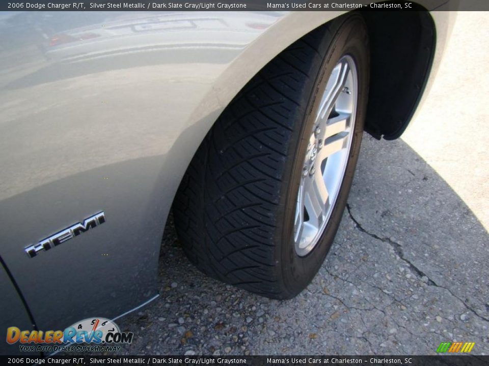 2006 Dodge Charger R/T Silver Steel Metallic / Dark Slate Gray/Light Graystone Photo #28