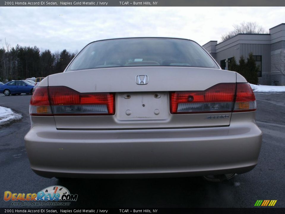 2001 Honda Accord EX Sedan Naples Gold Metallic / Ivory Photo #8