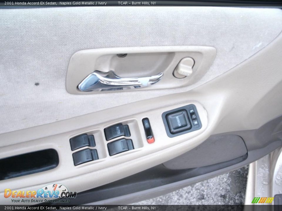 2001 Honda Accord EX Sedan Naples Gold Metallic / Ivory Photo #11
