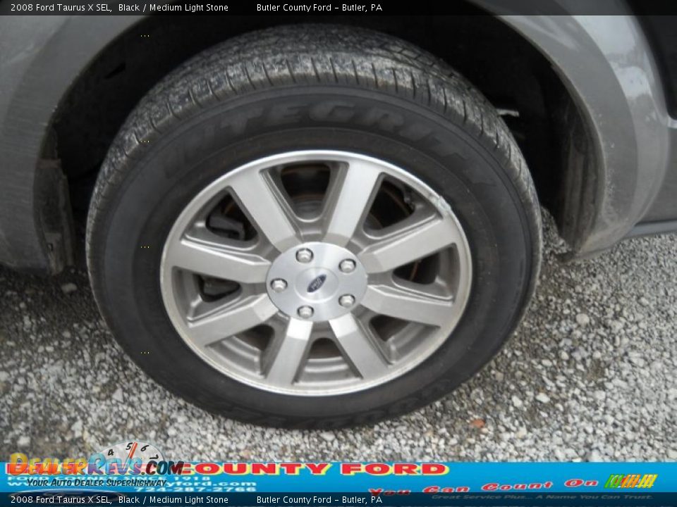 2008 Ford Taurus X SEL Black / Medium Light Stone Photo #15