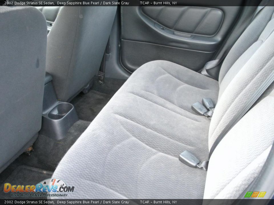 2002 Dodge Stratus SE Sedan Deep Sapphire Blue Pearl / Dark Slate Gray Photo #8