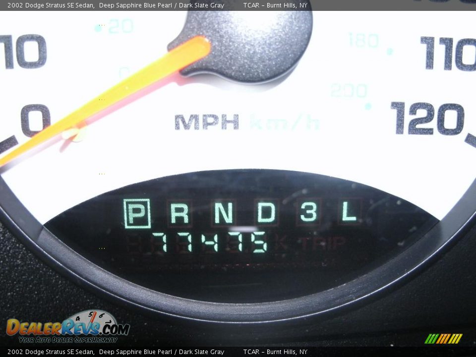 2002 Dodge Stratus SE Sedan Deep Sapphire Blue Pearl / Dark Slate Gray Photo #10