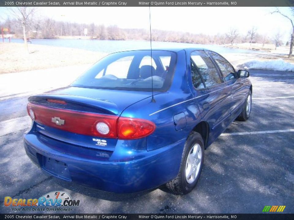 2005 Chevrolet Cavalier Sedan Arrival Blue Metallic / Graphite Gray Photo #3