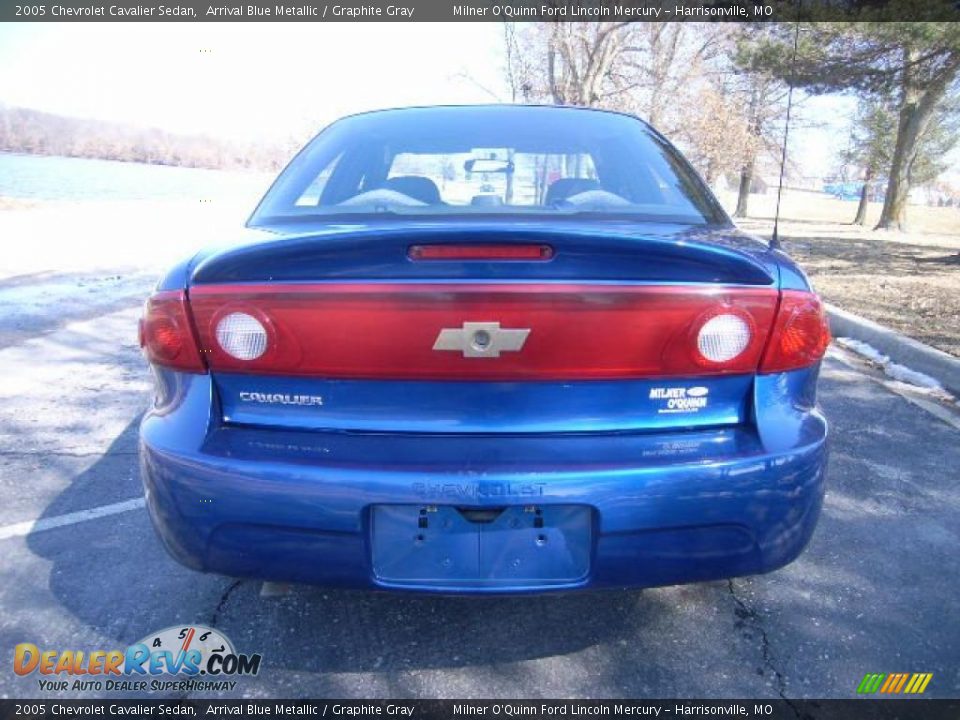 2005 Chevrolet Cavalier Sedan Arrival Blue Metallic / Graphite Gray Photo #4