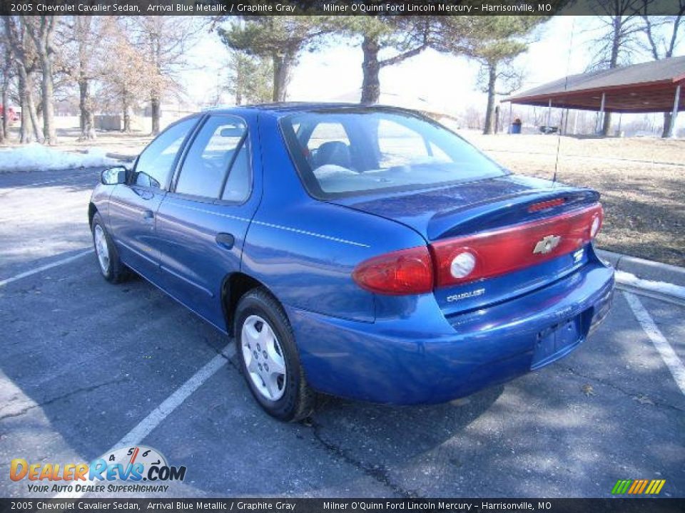 2005 Chevrolet Cavalier Sedan Arrival Blue Metallic / Graphite Gray Photo #5
