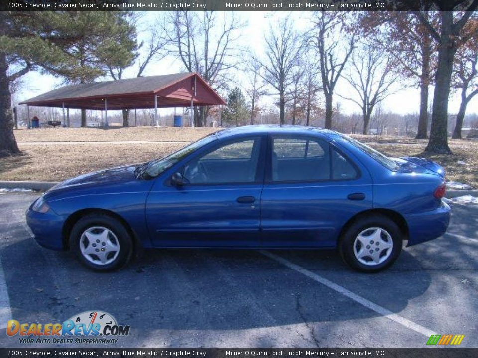 2005 Chevrolet Cavalier Sedan Arrival Blue Metallic / Graphite Gray Photo #6