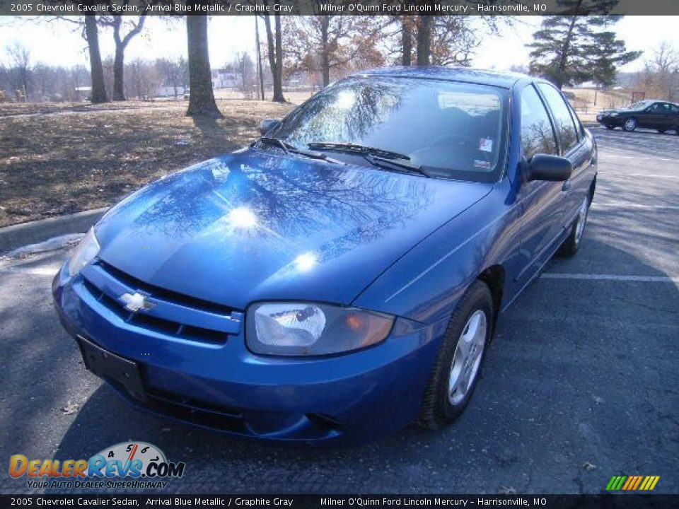 2005 Chevrolet Cavalier Sedan Arrival Blue Metallic / Graphite Gray Photo #7