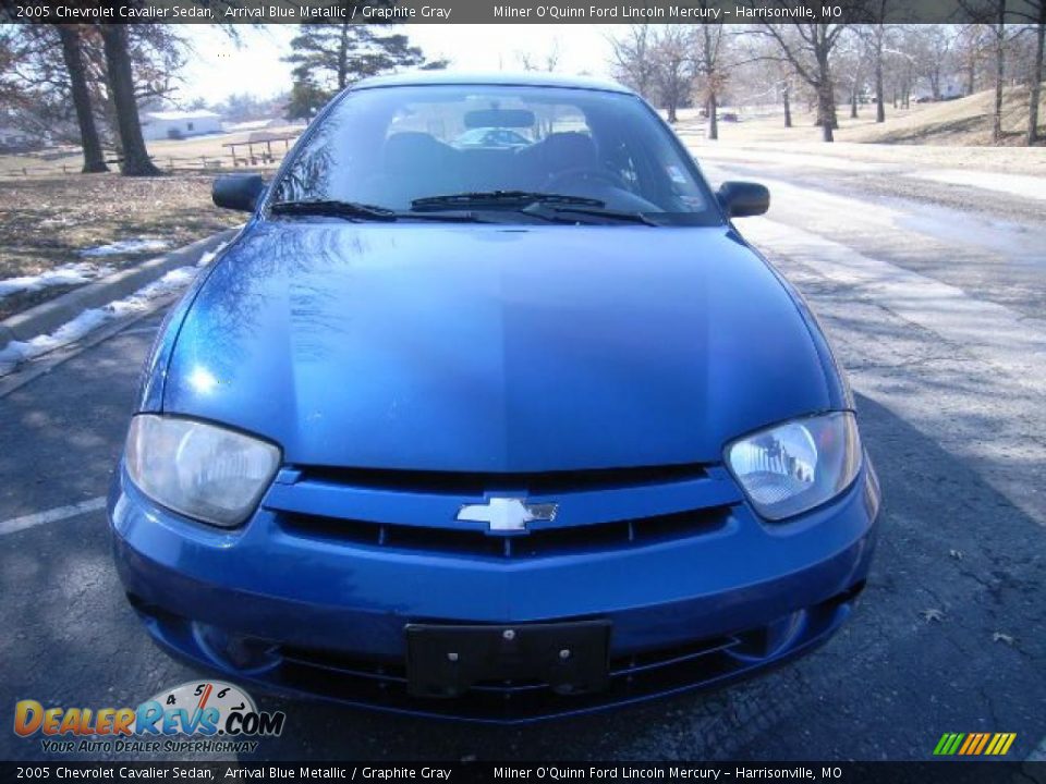 2005 Chevrolet Cavalier Sedan Arrival Blue Metallic / Graphite Gray Photo #8
