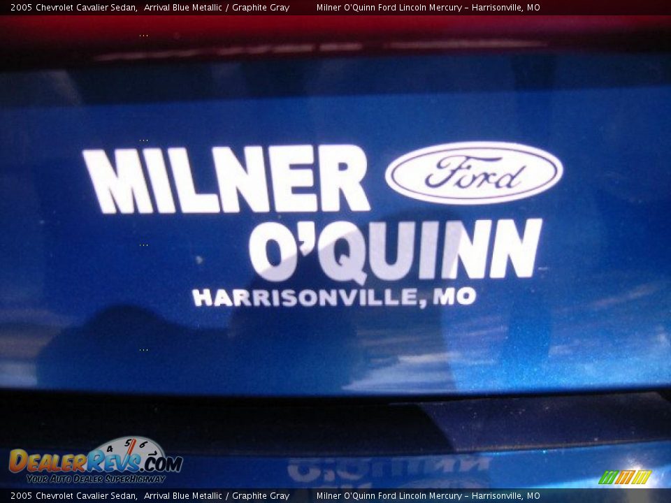 2005 Chevrolet Cavalier Sedan Arrival Blue Metallic / Graphite Gray Photo #11