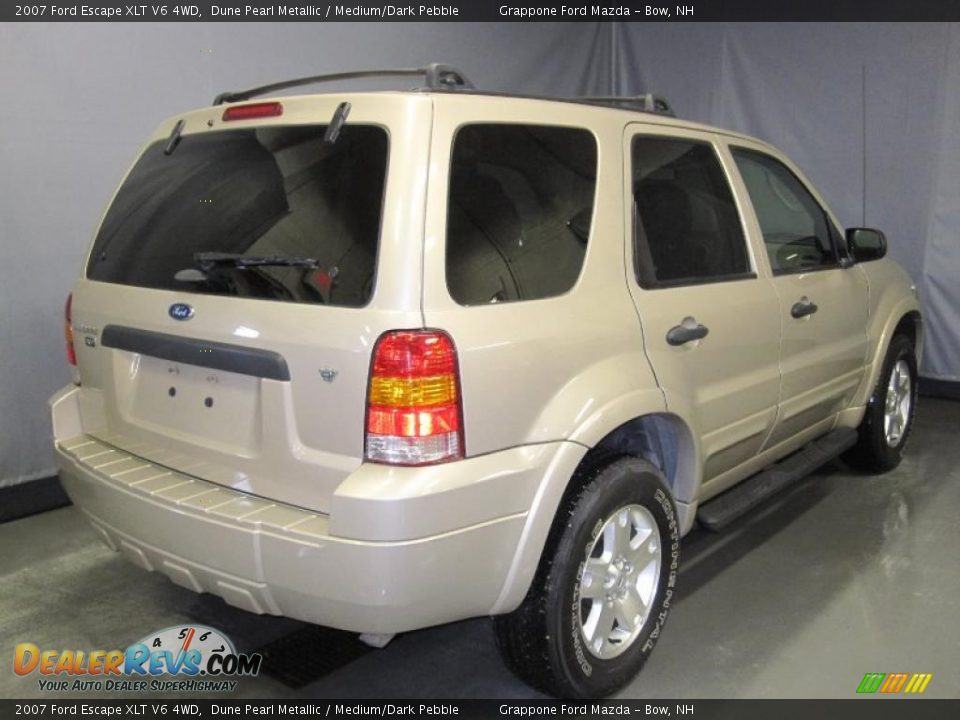2007 Ford Escape XLT V6 4WD Dune Pearl Metallic / Medium/Dark Pebble Photo #3