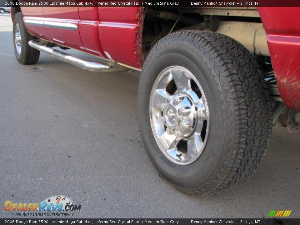 2006 Dodge Ram 3500 Laramie Mega Cab 4x4 Inferno Red Crystal Pearl / Medium Slate Gray Photo #8