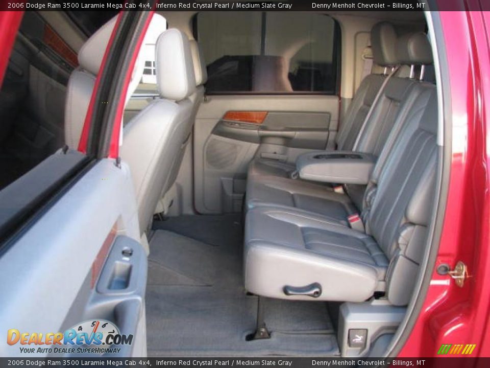 2006 Dodge Ram 3500 Laramie Mega Cab 4x4 Inferno Red Crystal Pearl / Medium Slate Gray Photo #11