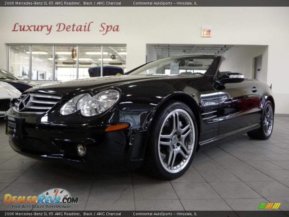 2006 Mercedes-Benz SL 65 AMG Roadster Black / AMG Charcoal Photo #1