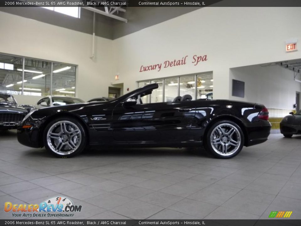 2006 Mercedes-Benz SL 65 AMG Roadster Black / AMG Charcoal Photo #2