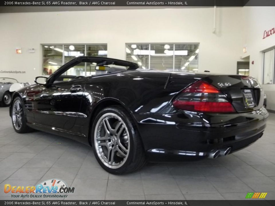 2006 Mercedes-Benz SL 65 AMG Roadster Black / AMG Charcoal Photo #3