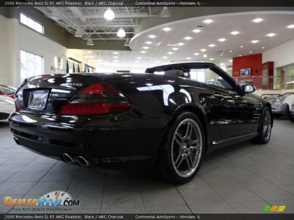 2006 Mercedes-Benz SL 65 AMG Roadster Black / AMG Charcoal Photo #4