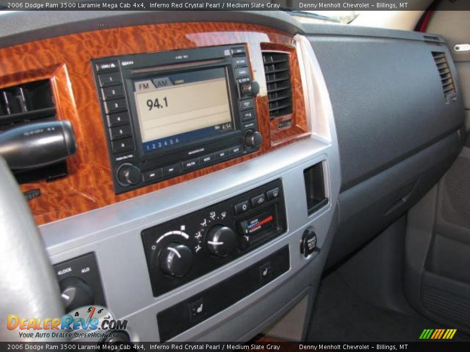 2006 Dodge Ram 3500 Laramie Mega Cab 4x4 Inferno Red Crystal Pearl / Medium Slate Gray Photo #16