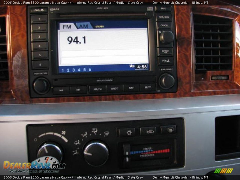 2006 Dodge Ram 3500 Laramie Mega Cab 4x4 Inferno Red Crystal Pearl / Medium Slate Gray Photo #17
