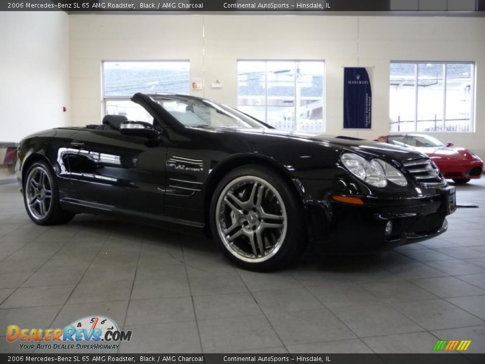 2006 Mercedes-Benz SL 65 AMG Roadster Black / AMG Charcoal Photo #6
