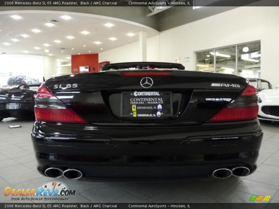 2006 Mercedes-Benz SL 65 AMG Roadster Black / AMG Charcoal Photo #9