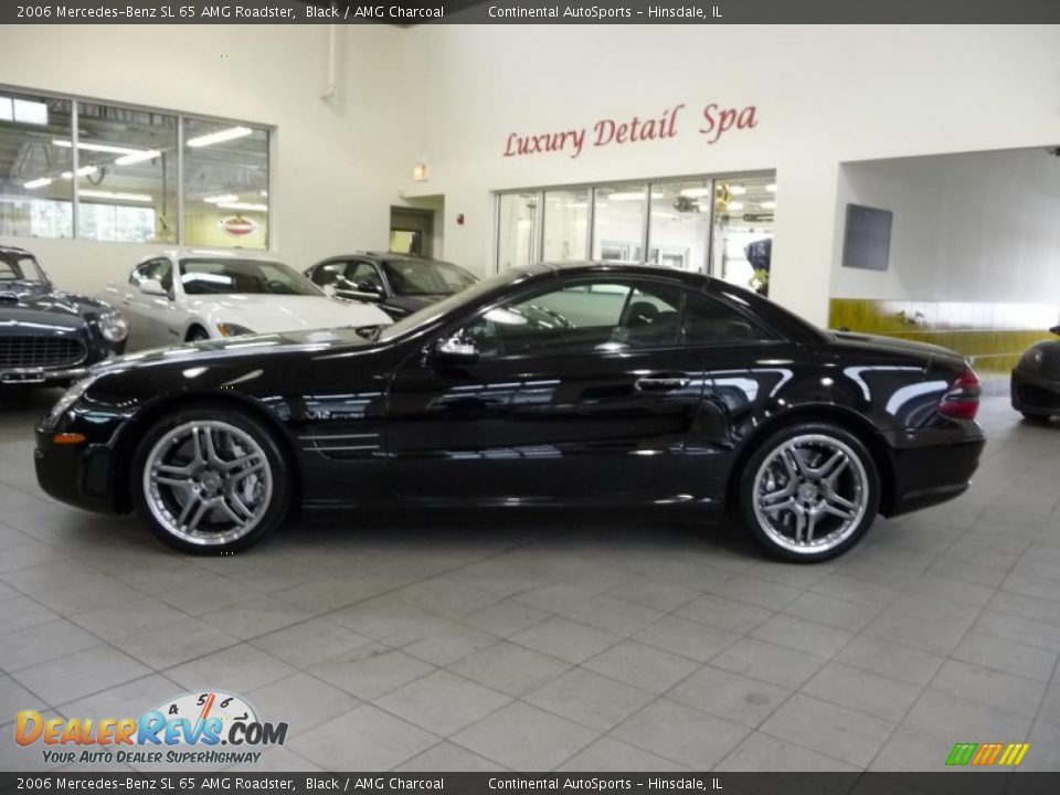 2006 Mercedes-Benz SL 65 AMG Roadster Black / AMG Charcoal Photo #12