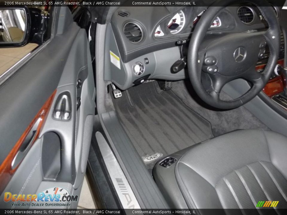 2006 Mercedes-Benz SL 65 AMG Roadster Black / AMG Charcoal Photo #14
