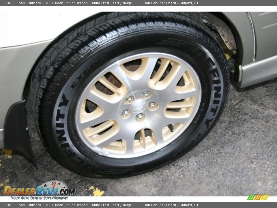 2002 Subaru Outback 3.0 L.L.Bean Edition Wagon White Frost Pearl / Beige Photo #19