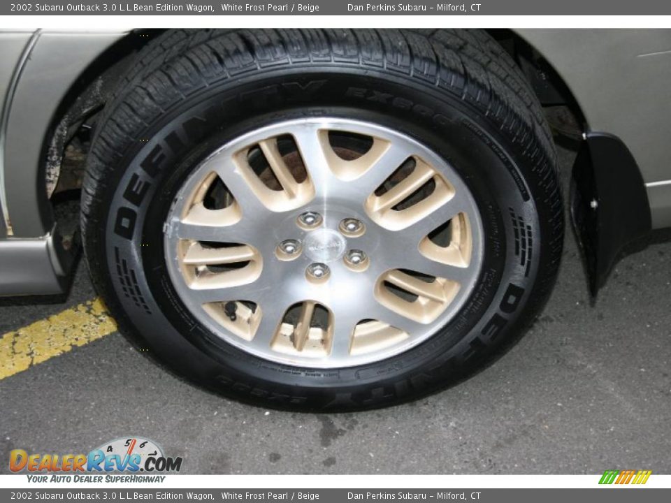2002 Subaru Outback 3.0 L.L.Bean Edition Wagon White Frost Pearl / Beige Photo #20