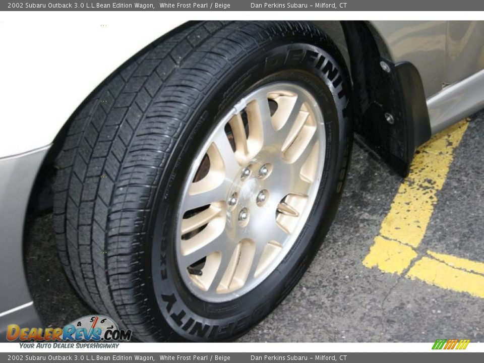 2002 Subaru Outback 3.0 L.L.Bean Edition Wagon White Frost Pearl / Beige Photo #21
