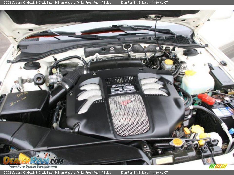 2002 Subaru Outback 3.0 L.L.Bean Edition Wagon White Frost Pearl / Beige Photo #25