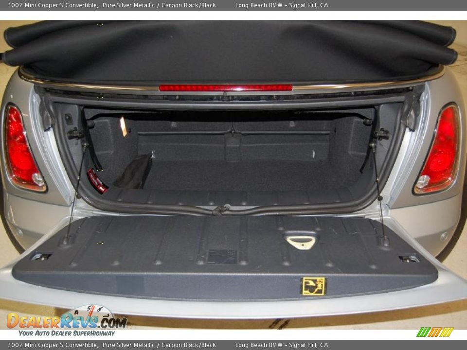 2007 Mini Cooper S Convertible Pure Silver Metallic / Carbon Black/Black Photo #8