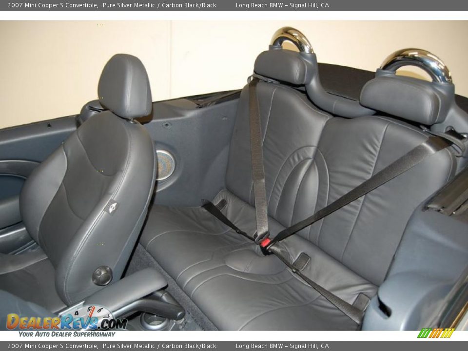 2007 Mini Cooper S Convertible Pure Silver Metallic / Carbon Black/Black Photo #18