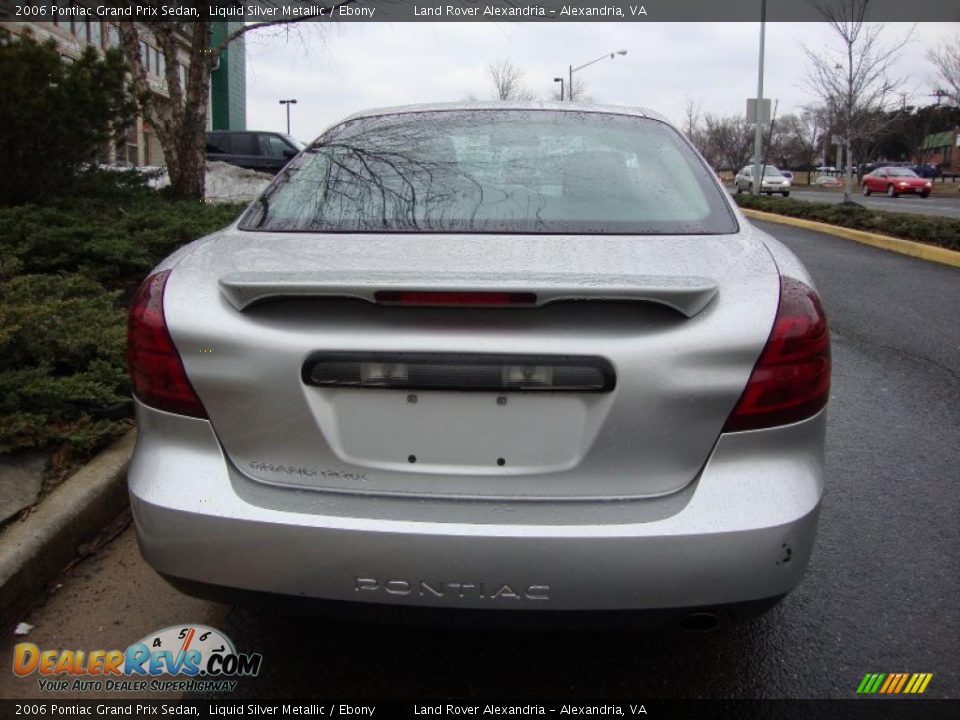 2006 Pontiac Grand Prix Sedan Liquid Silver Metallic / Ebony Photo #3