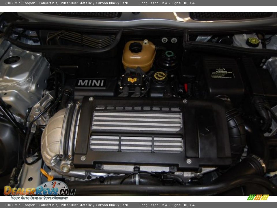 2007 Mini Cooper S Convertible Pure Silver Metallic / Carbon Black/Black Photo #23