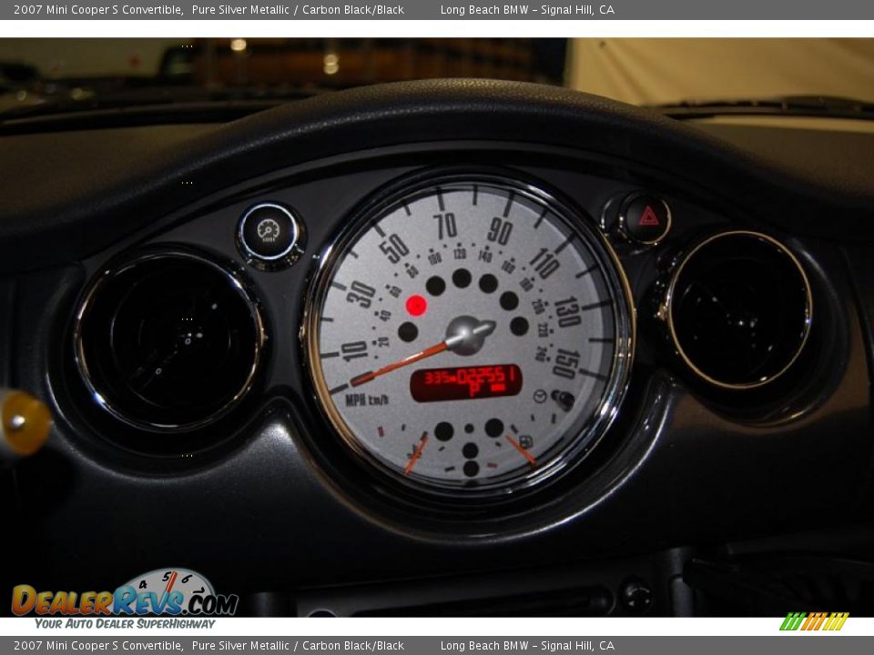 2007 Mini Cooper S Convertible Pure Silver Metallic / Carbon Black/Black Photo #27