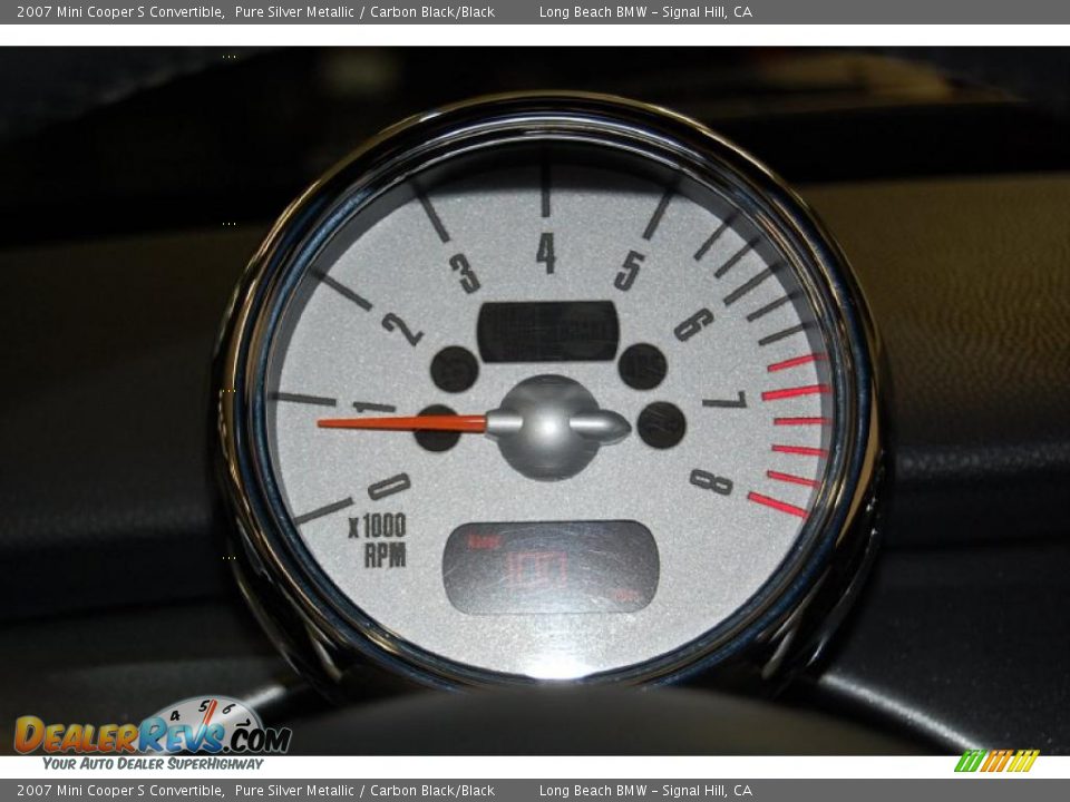 2007 Mini Cooper S Convertible Pure Silver Metallic / Carbon Black/Black Photo #28