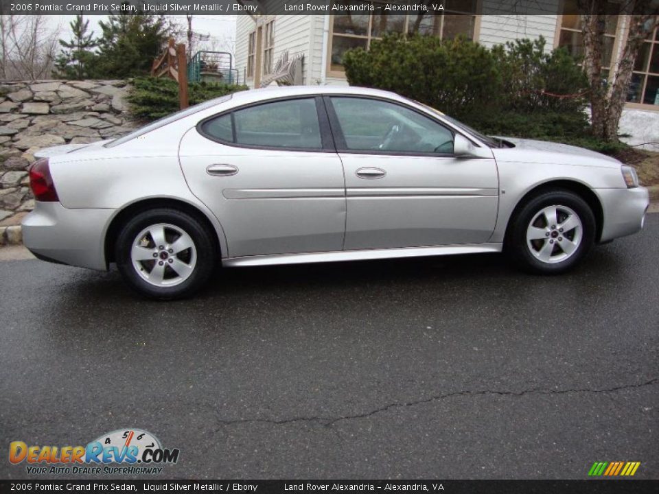 2006 Pontiac Grand Prix Sedan Liquid Silver Metallic / Ebony Photo #7