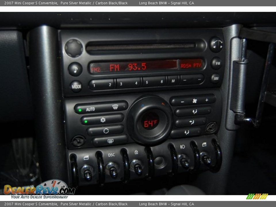 2007 Mini Cooper S Convertible Pure Silver Metallic / Carbon Black/Black Photo #30