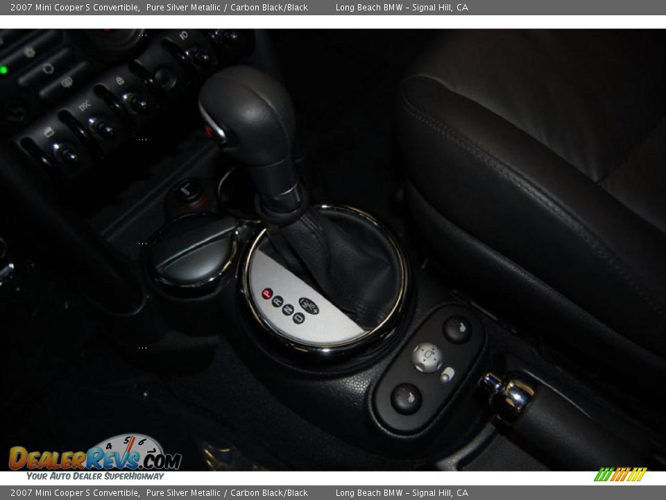 2007 Mini Cooper S Convertible Pure Silver Metallic / Carbon Black/Black Photo #31
