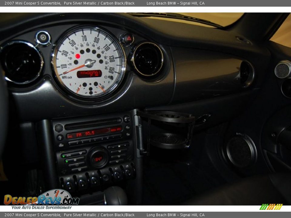 2007 Mini Cooper S Convertible Pure Silver Metallic / Carbon Black/Black Photo #32