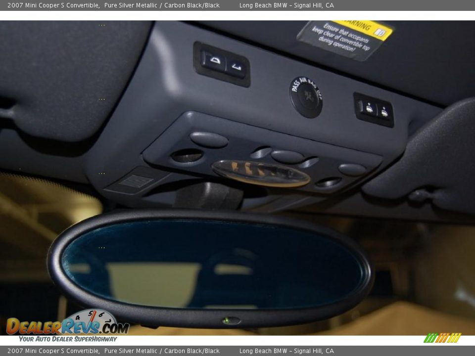 2007 Mini Cooper S Convertible Pure Silver Metallic / Carbon Black/Black Photo #33