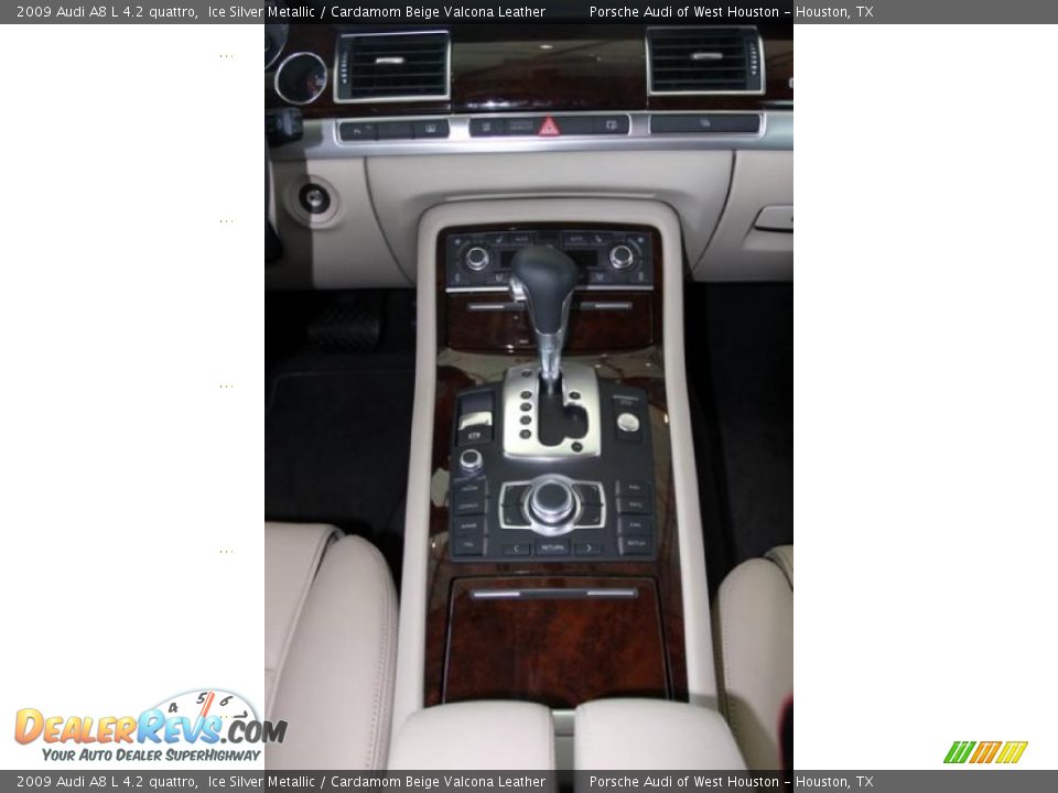 2009 Audi A8 L 4.2 quattro Ice Silver Metallic / Cardamom Beige Valcona Leather Photo #14