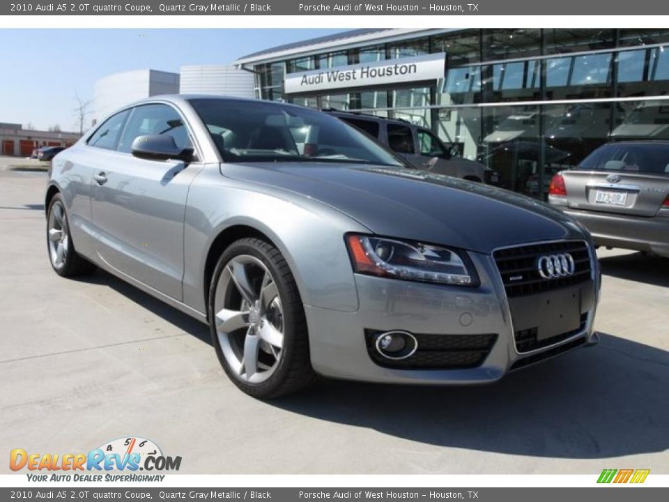 2010 Audi A5 2.0T quattro Coupe Quartz Gray Metallic / Black Photo #1