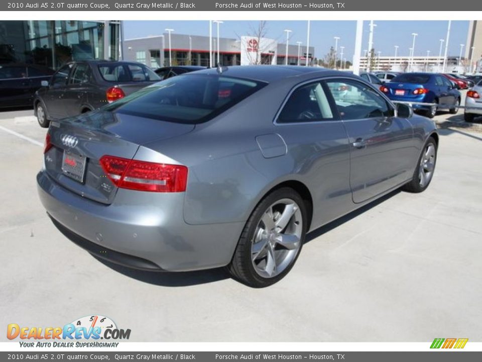 2010 Audi A5 2.0T quattro Coupe Quartz Gray Metallic / Black Photo #4