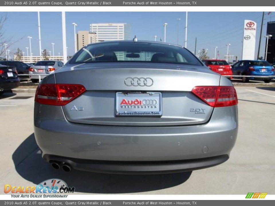 2010 Audi A5 2.0T quattro Coupe Quartz Gray Metallic / Black Photo #5